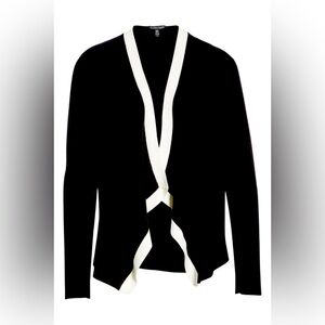 Eileen Fisher Angled Jacket Black/White Size M 20”x 27”